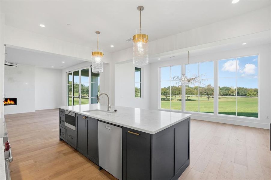 Spectacular views through the floor to ceiling walls of glass!