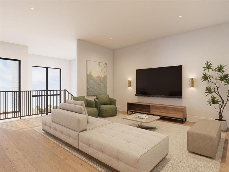 Furnished interior view inside a new home in , Orlando (Image 6).