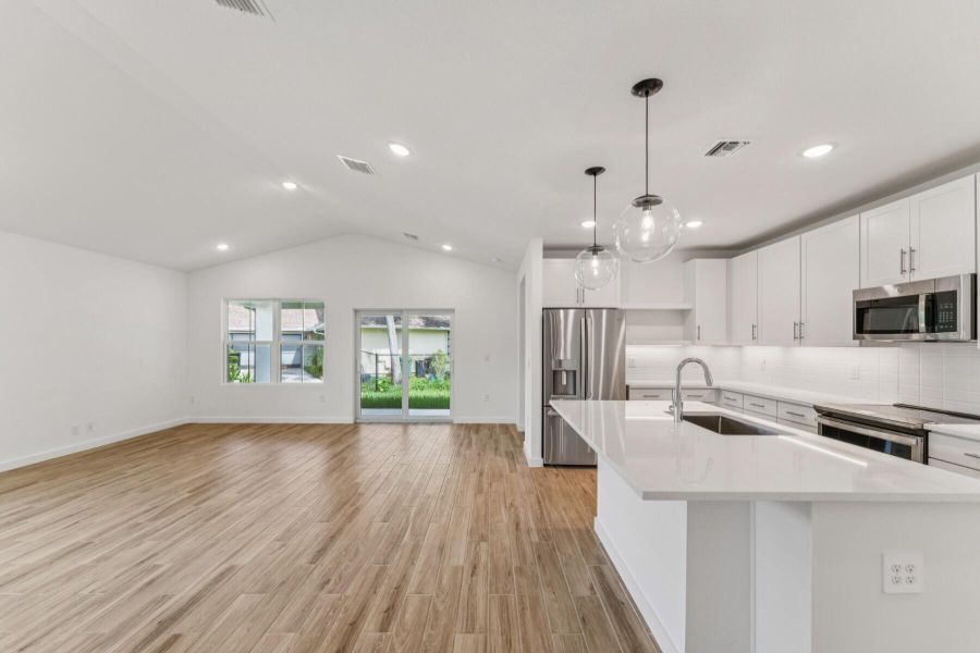 Kitchen , Dining Area & Great Room