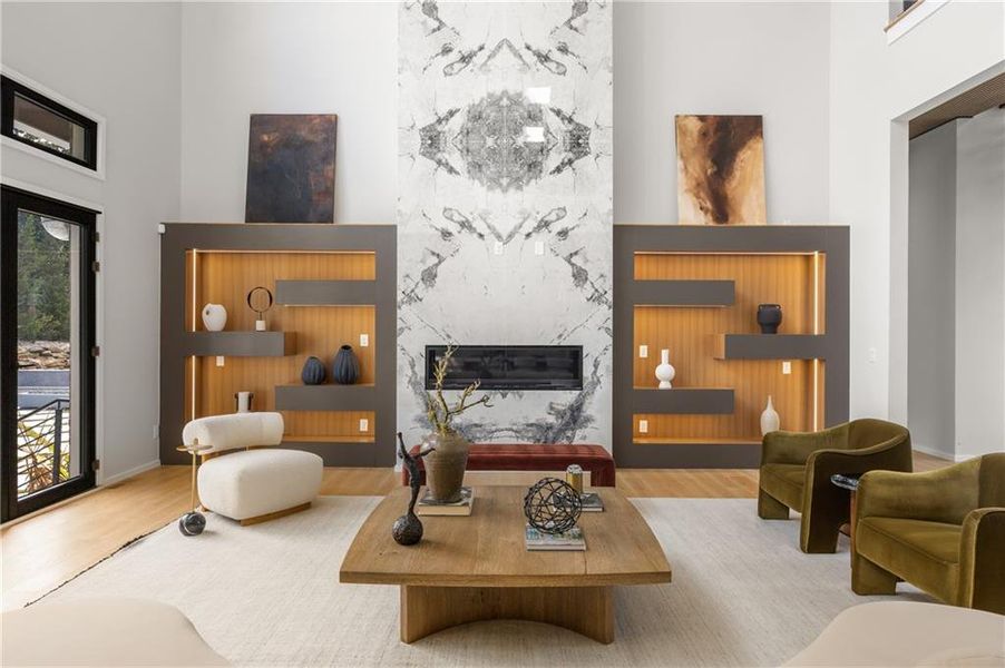 Furnished interior view inside a new home in , Marietta (Image 43).