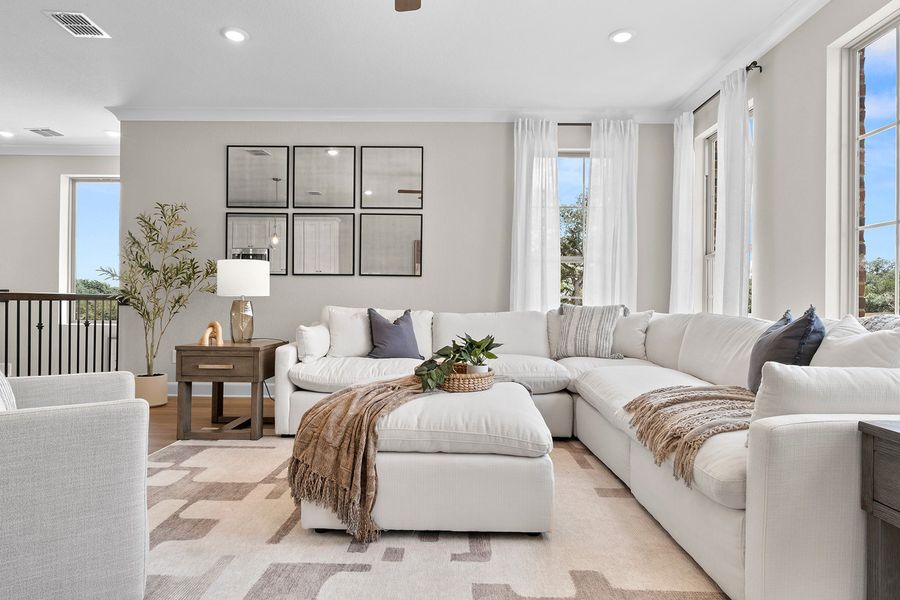 Representative furnished interior of a home built from the The Lancaster by Rosehaven Homes in Friedrich Hill, San Antonio (Image 10).