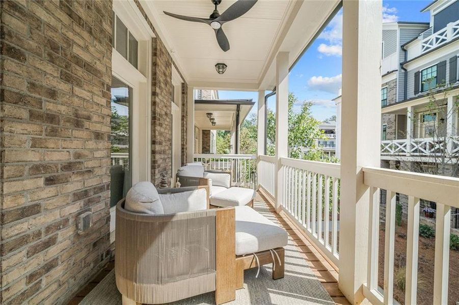 Exterior details and patio area of a home in , Alpharetta (Image 20).
