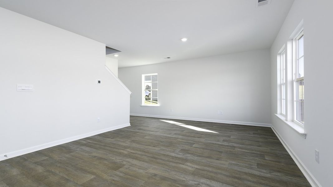 Representative unfurnished interior of a home built from the TAYLOR by D.R. Horton in Aspen Place, Thomasville (Image 11).