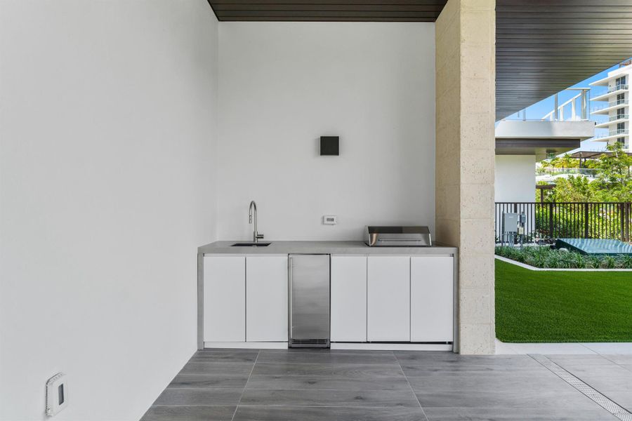 Exterior details and patio area of a home in Alina Residences, Boca Raton (Image 26). Exterior details and patio area of a home in Alina Residences, Boca Raton (Image 26).