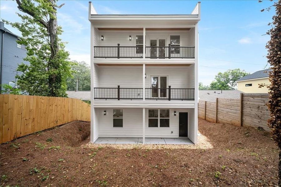 Exterior details and patio area of a home in , Atlanta (Image 29).