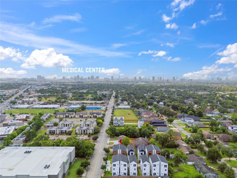 Orientation to the Texas Medical Center speaks to lifestyle, access, and long-term investment potential.