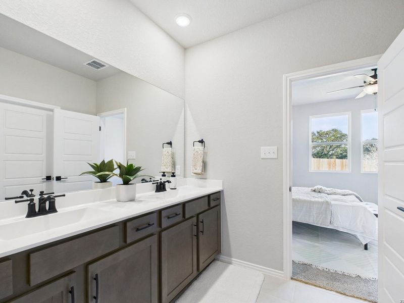 Furnished interior view inside a new home in Bricewood, San Antonio (Image 37).