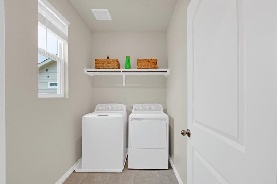 Furnished interior view inside a new home in The Cottages at Lariat, Liberty Hill (Image 5).