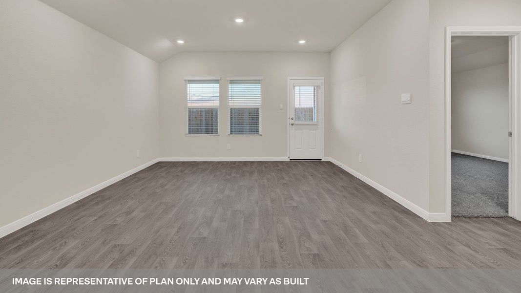 Representative unfurnished interior of a home built from the The Caroline by D.R. Horton in Whisper South, San Marcos (Image 13). Representative unfurnished interior of a home built from the The Caroline by D.R. Horton in Whisper South, San Marcos (Image 13).