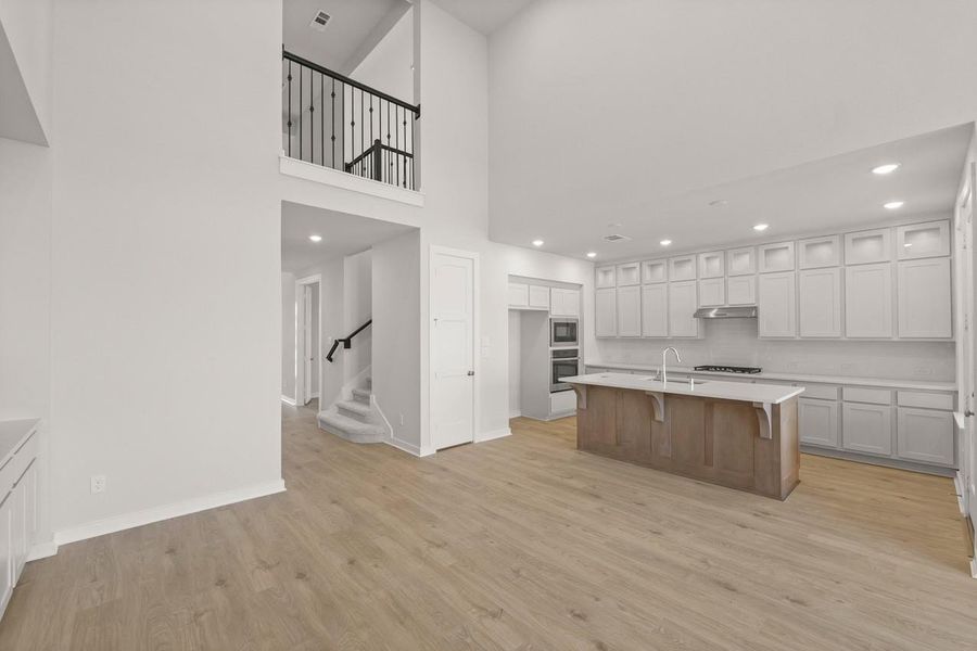 Furnished interior view inside a new home in COLTON: 50ft. lots, Montgomery (Image 10).