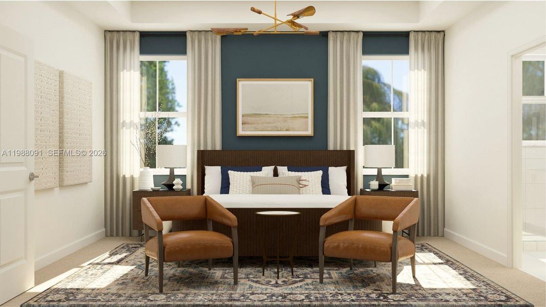 Furnished interior view inside a new home in Altamira, Homestead (Image 5).