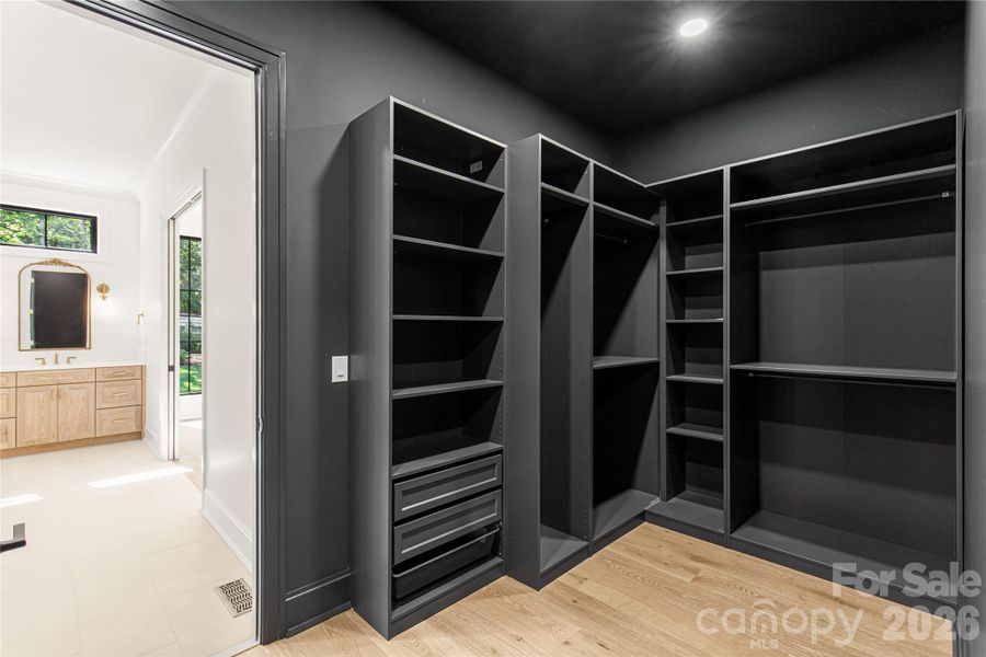His closet