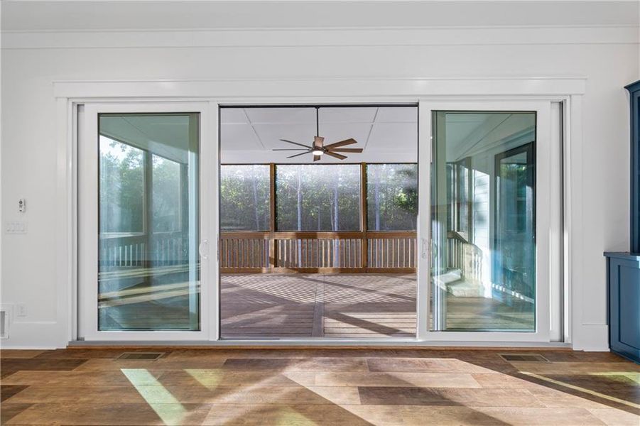 Furnished interior view inside a new home in , Flowery Branch (Image 65).