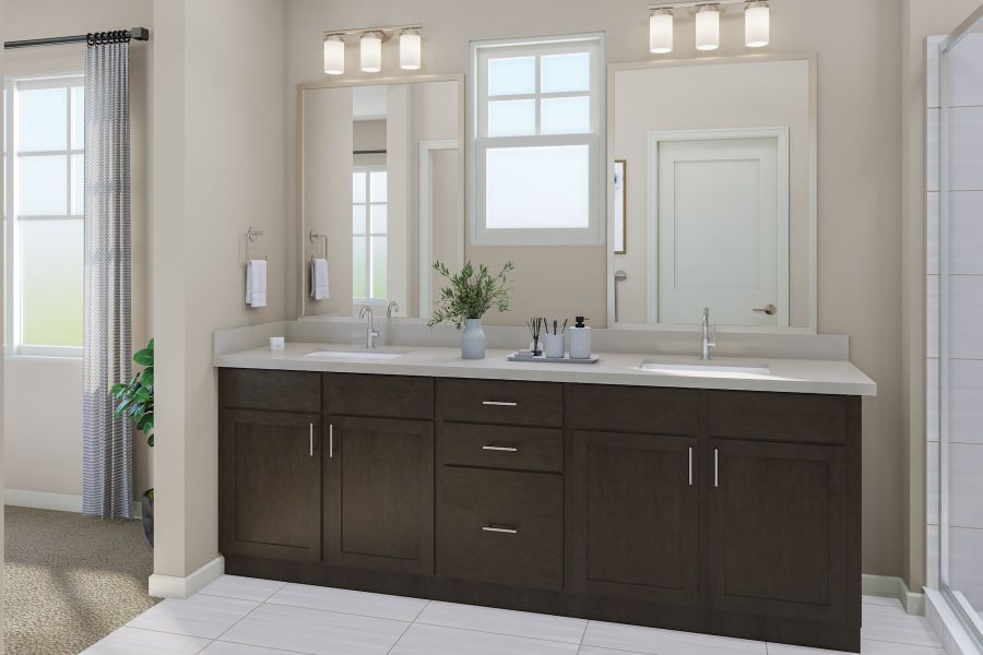 Representative furnished interior of a home built from the 2804 by Tri Pointe Homes in The Aurora Highlands, Aurora (Image 18).