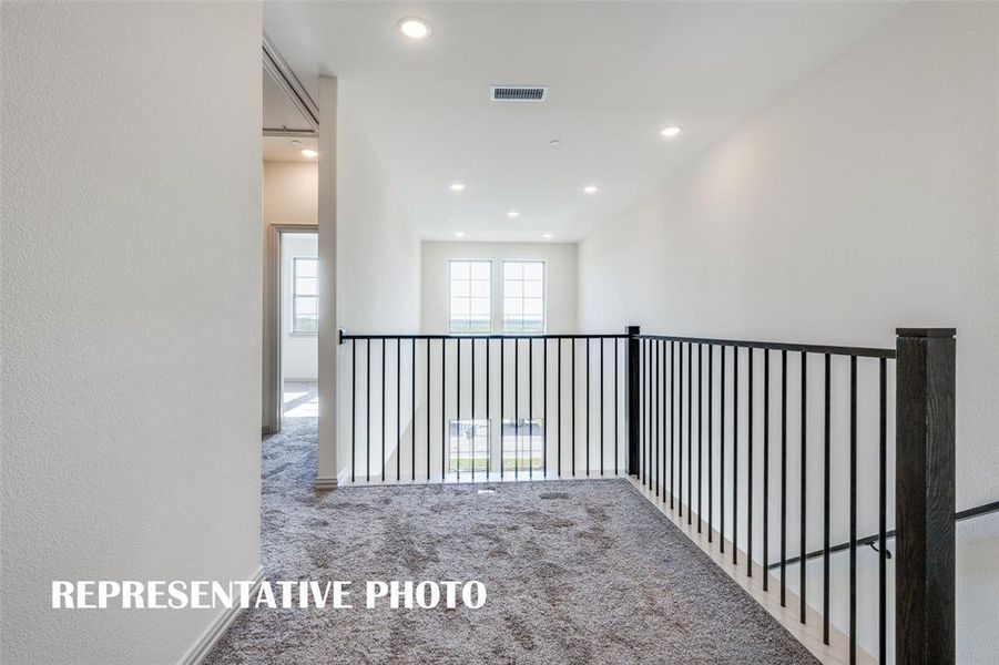 The upstairs loft space makes the prefect place for your new home office.   REPRESENTATIVE PHOTO.