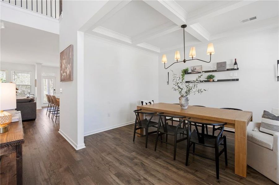Furnished interior view inside a new home in Water Oak Estates, Lawrenceville (Image 34).