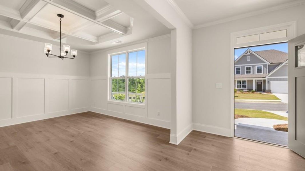 Spacious, unfurnished interior of a new home in Hamptons at Riverwood East, Dallas (Image 30).