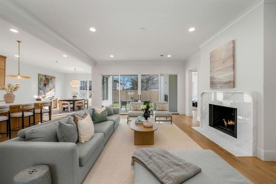 Furnished interior view inside a new home in , Dallas (Image 4). Furnished interior view inside a new home in , Dallas (Image 4).