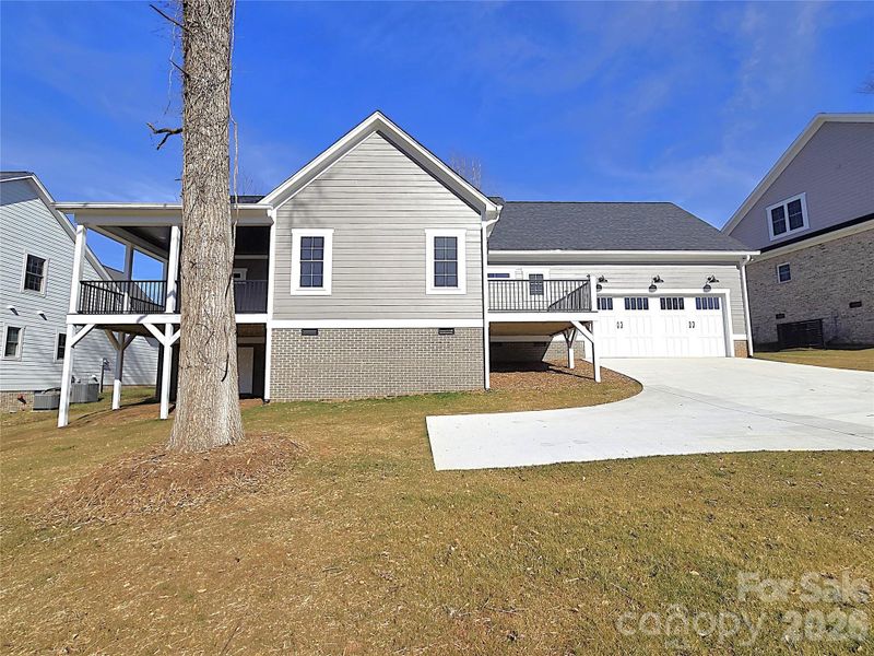 Exterior details and patio area of a home in , Hickory (Image 3).