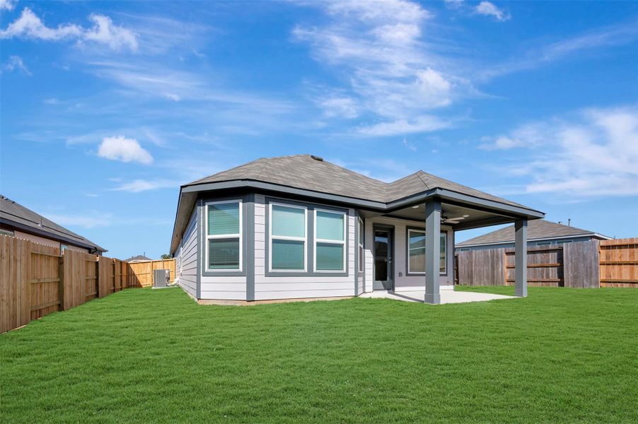 Exterior details and patio area of a home in Moran Ranch, Willis (Image 4).