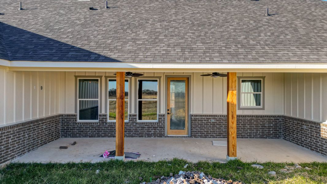 Representative exterior photo of a completed home built from the Jarrett 1 by Zeal Home Builders in Saddle Crest Estates, Weatherford, TX (Image 27).
