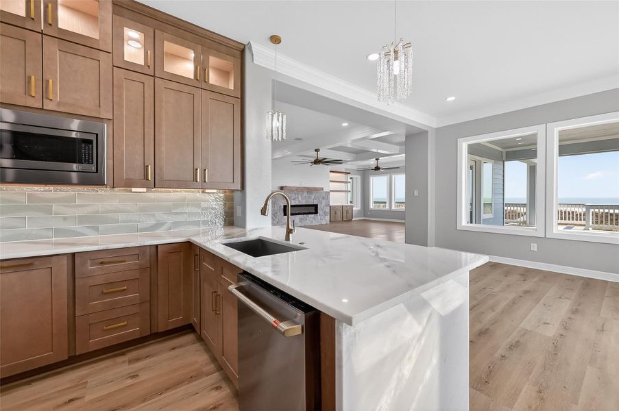 Furnished interior view inside a new home in , Freeport (Image 5).