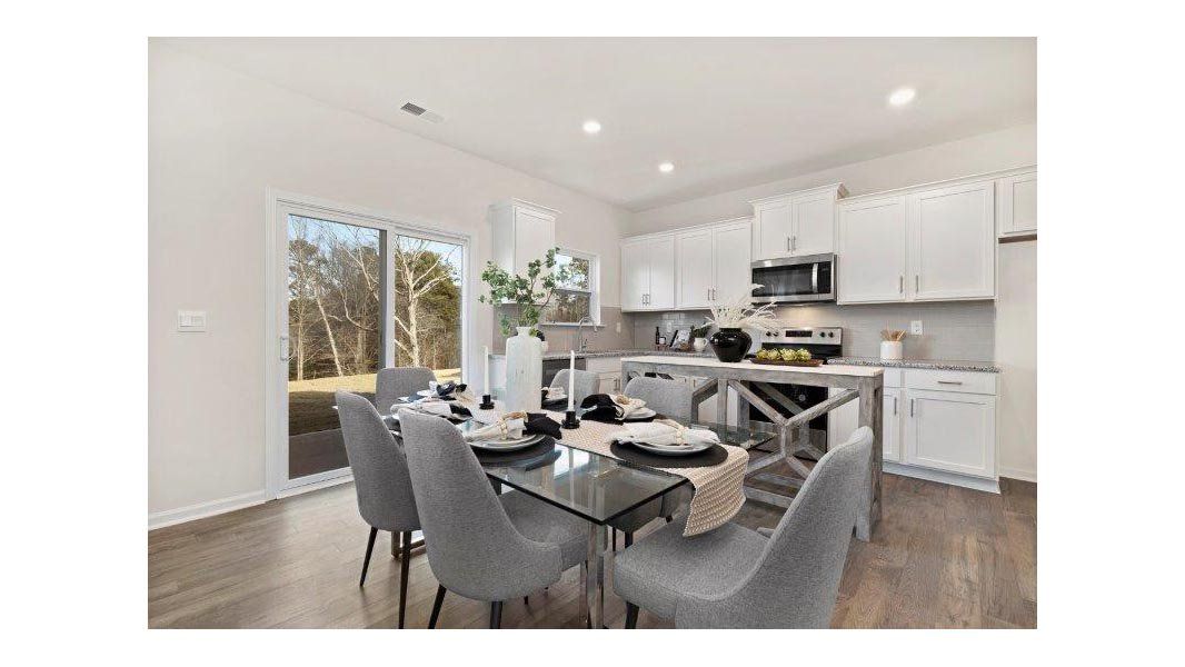 Representative furnished interior of a home built from the Taylor by D.R. Horton in Falls at Hickory, Hickory (Image 11).