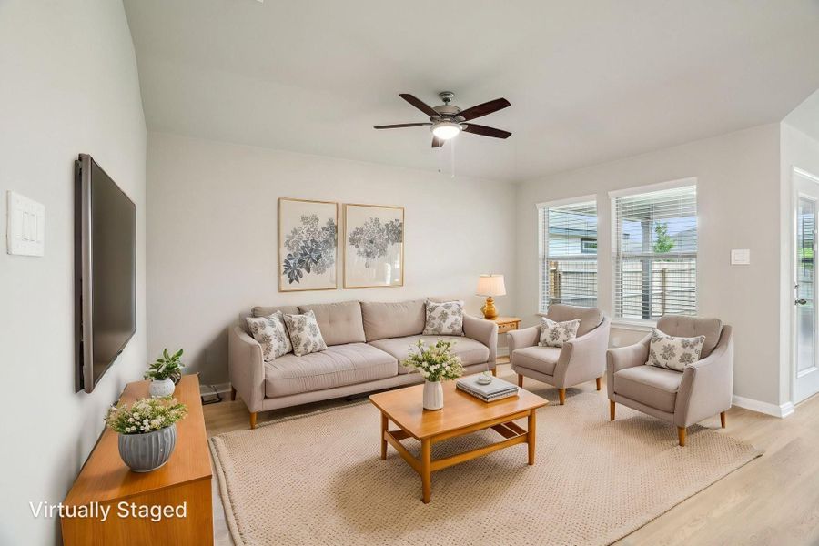 Photo is not of the actual home, but is an inspirational photo of builder’s model home and may depict options, furnishings, and/or decorator features that are not included