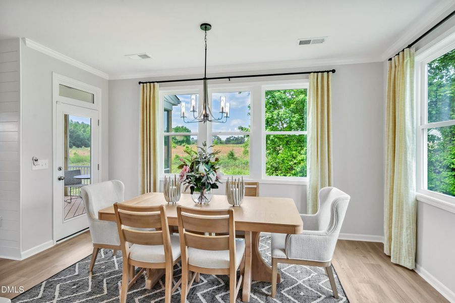 Furnished interior view inside a new home in The View, Durham (Image 7).