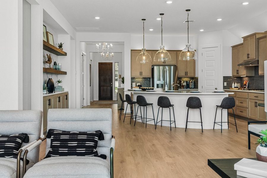Furnished interior view inside a new home in Berry Creek Highlands, Georgetown (Image 27).