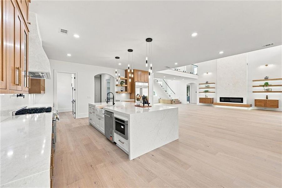 Furnished interior view inside a new home in , Buford (Image 5).