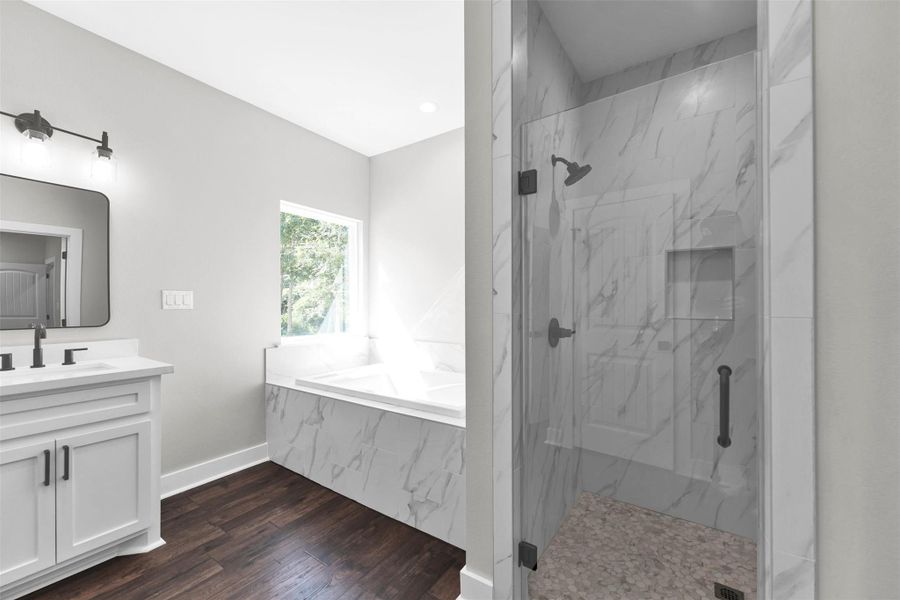 Furnished interior view inside a new home in , New Waverly (Image 13).