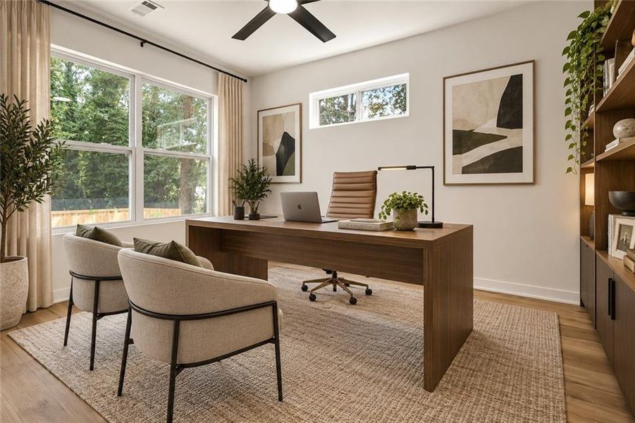 Furnished interior view inside a new home in , Atlanta (Image 35). Furnished interior view inside a new home in , Atlanta (Image 35).