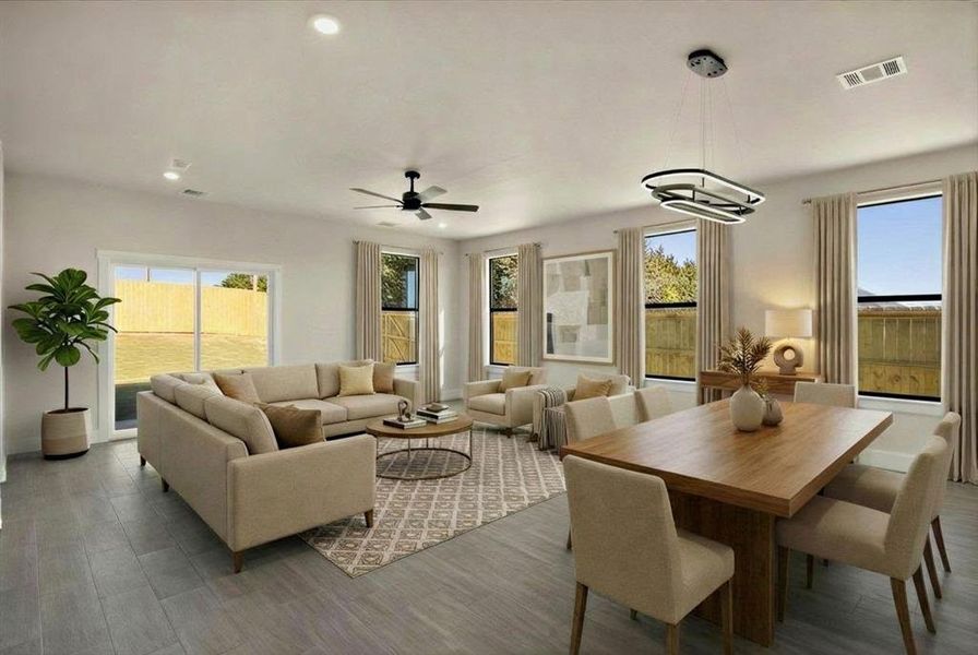 Furnished interior view inside a new home in , Granbury (Image 12).