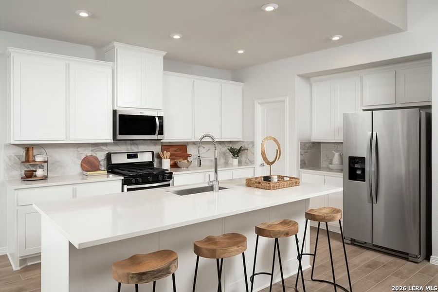Furnished interior view inside a new home in The Parklands, Schertz (Image 14).