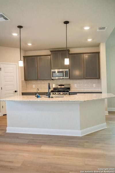 Furnished interior view inside a new home in Morgan Meadows, San Antonio (Image 8). Furnished interior view inside a new home in Morgan Meadows, San Antonio (Image 8).