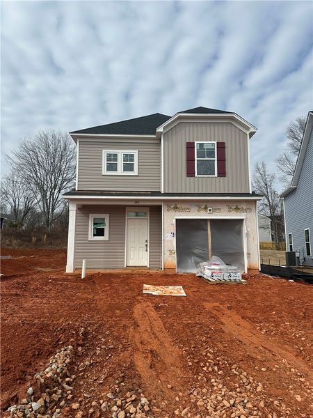 In-progress construction of a new home in Brownstone Park, Easley, SC (Image 11).