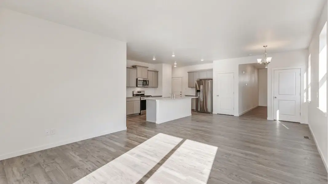 Representative unfurnished interior of a home built from the Elm by D.R. Horton in Granary, Johnstown (Image 8).