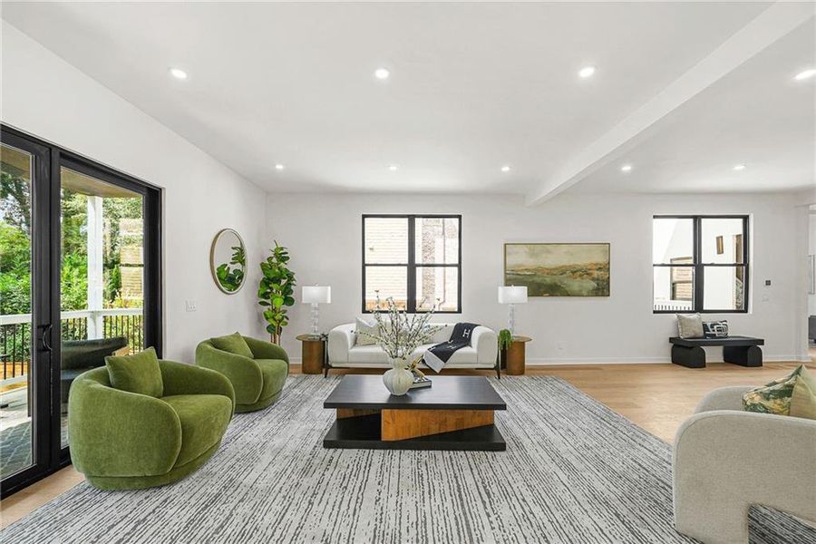 Furnished interior view inside a new home in , Atlanta (Image 67).