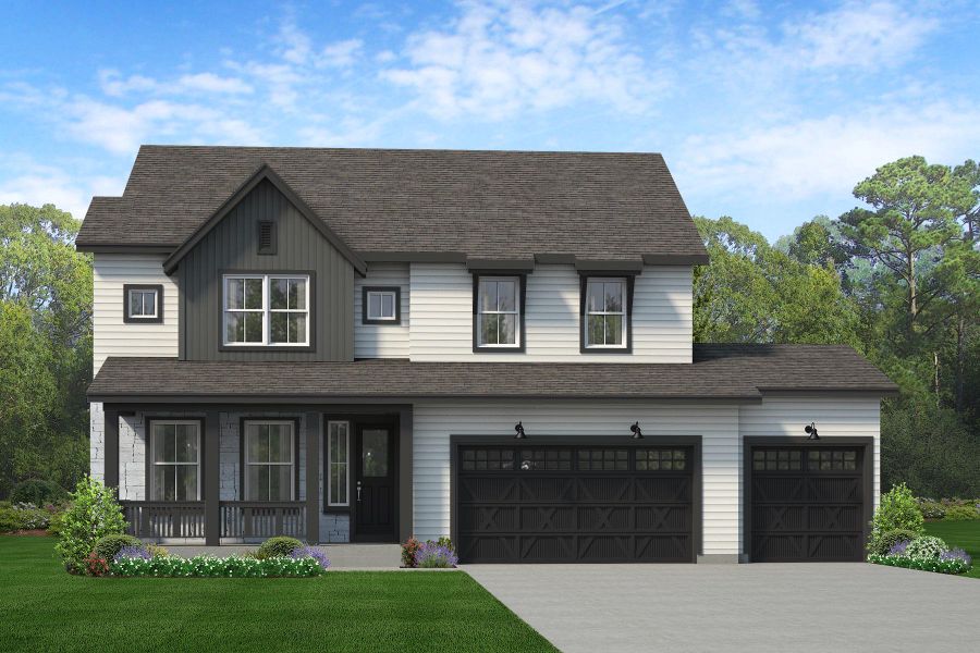 Representative exterior photo of a completed home built from the Gunnison by Risewell Homes in Cherry Meadows, Brighton, CO (Image 15).