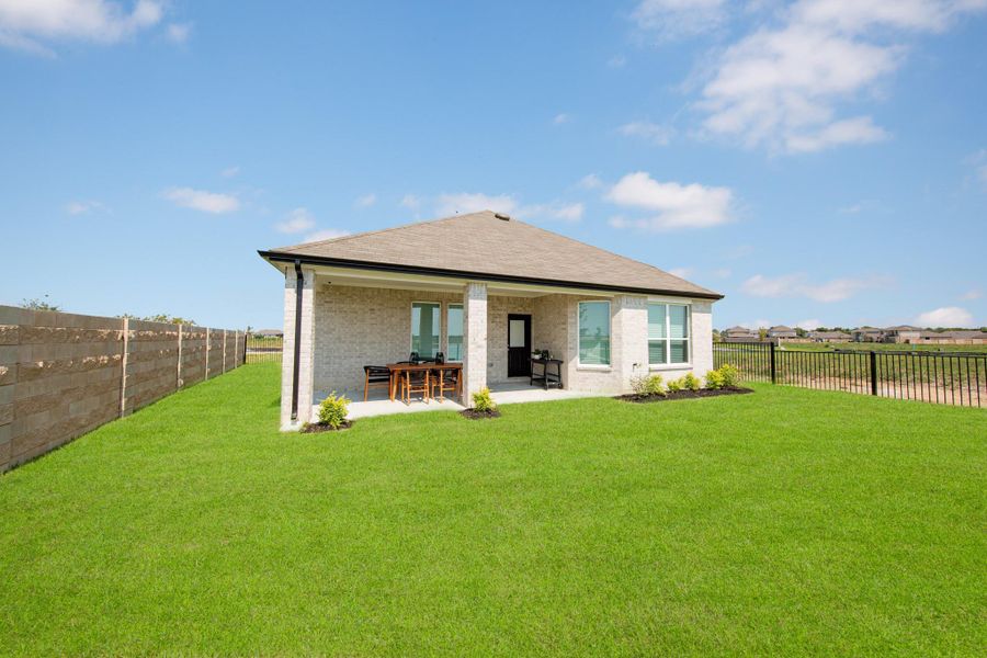 Exterior details and patio area of a home in River Ranch, Dayton (Image 25). Exterior details and patio area of a home in River Ranch, Dayton (Image 25).