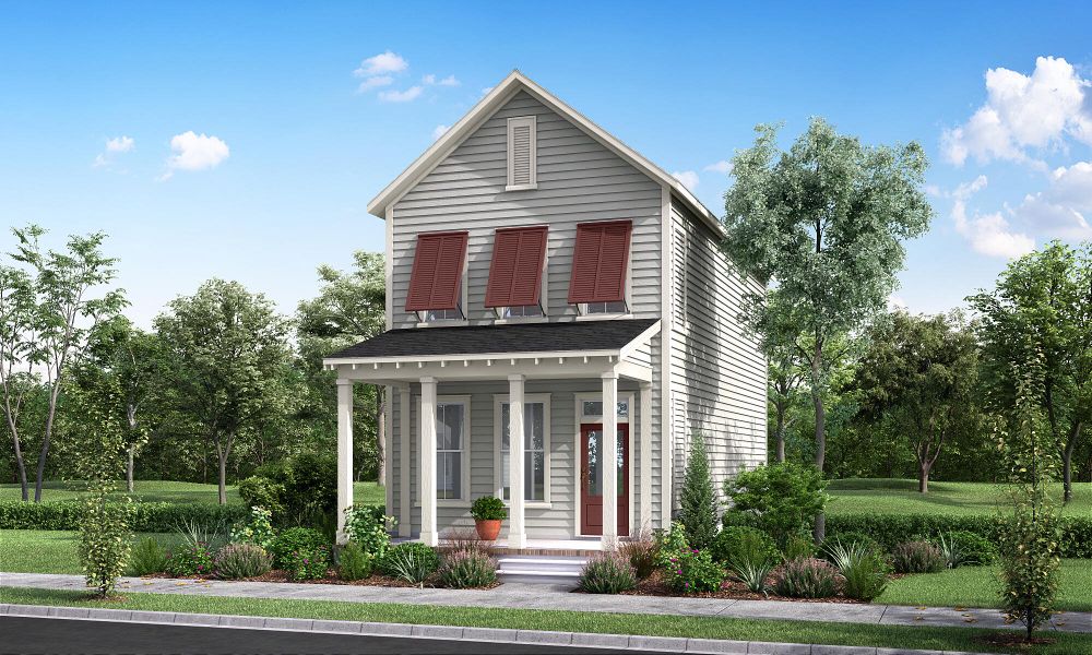 Front exterior of a new home in , Summerville, SC, highlighting curb appeal (Image 1).