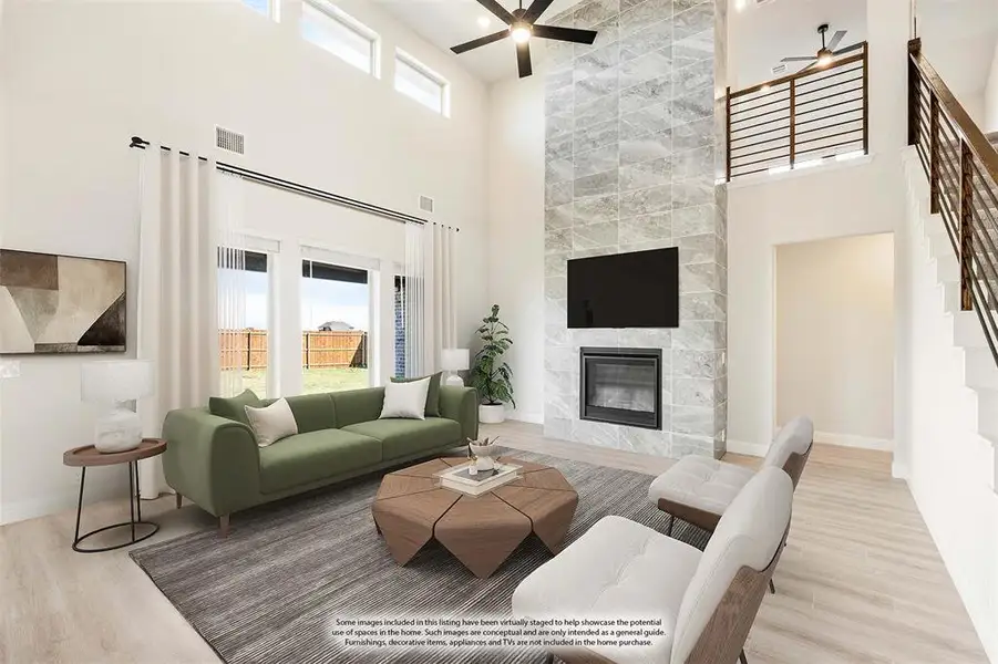 Furnished interior view inside a new home in The Oaks, Red Oak (Image 15).
