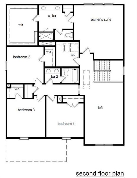 2D floor plan layout of this home in Reserve at Gum Springs, Jefferson, GA (Image 6). 2D floor plan layout of this home in Reserve at Gum Springs, Jefferson, GA (Image 6).