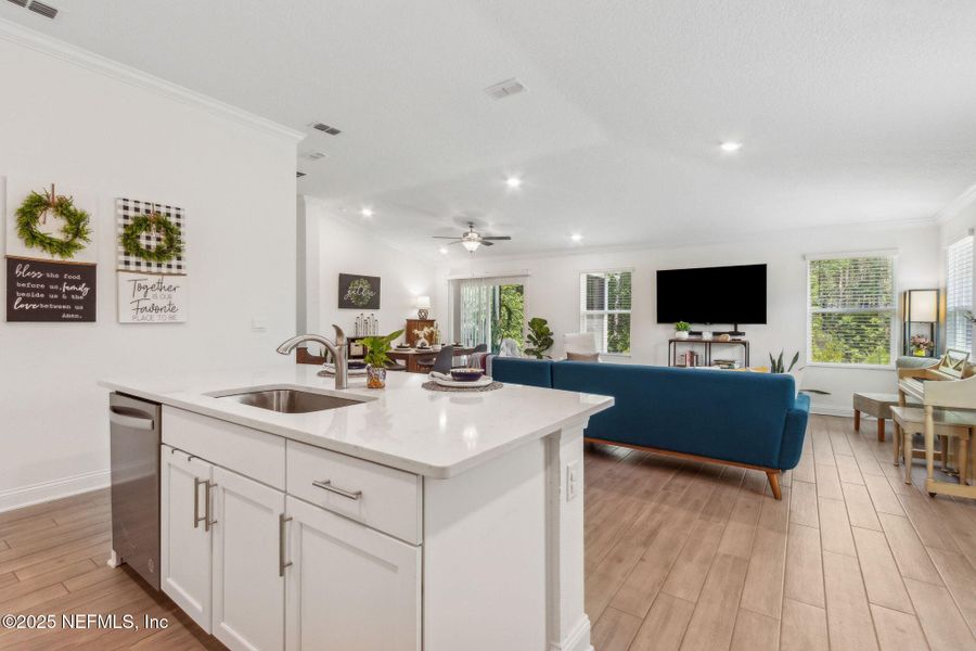 Furnished interior view inside a new home in Dorado at Entrada, St. Augustine (Image 41).