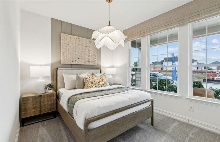 *Model Representation - Spacious secondary bedroom with large windows *Model Representation - Spacious secondary bedroom with large windows