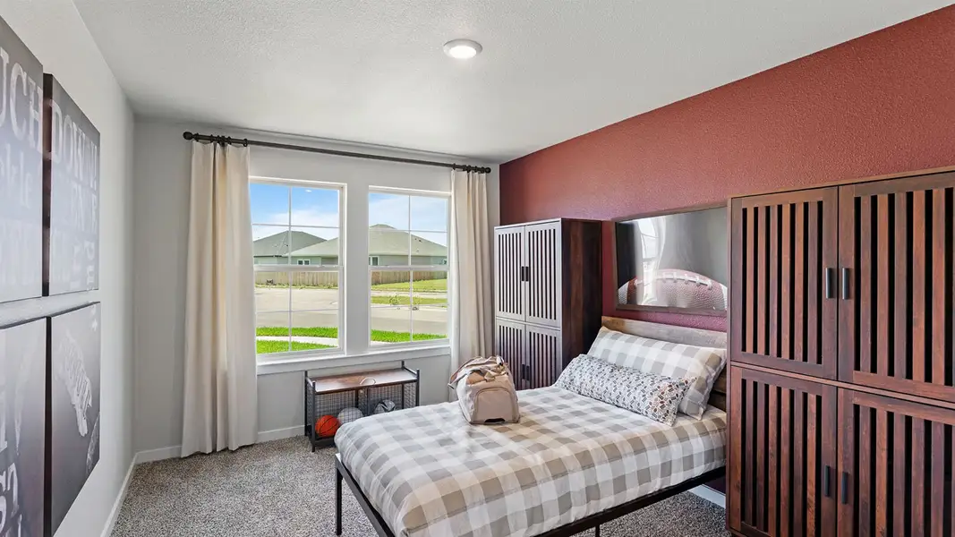 Furnished interior view inside a new home in The Lakes Northwest, Robstown (Image 11).