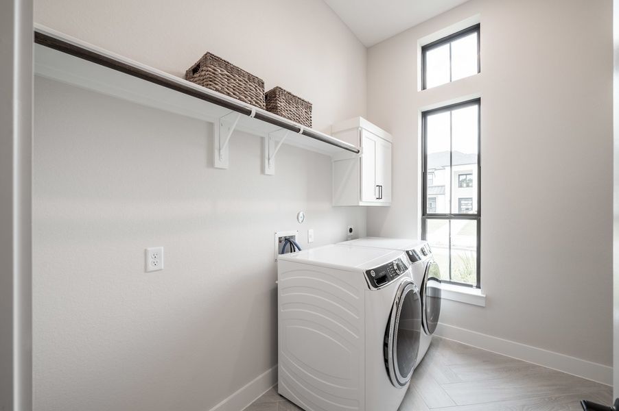 Representative furnished interior of a home built from the Carignan by Tri Pointe Homes in Woodson’s Reserve, Spring (Image 59).