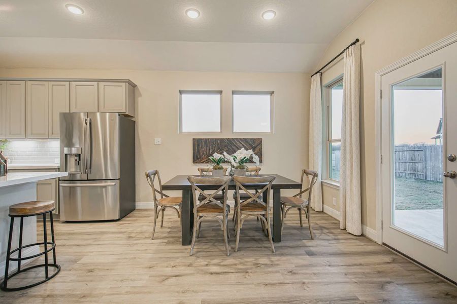 Representative furnished interior of a home built from the Morgan by Chesmar Homes in Buffalo Crossing, Cibolo (Image 7). Representative furnished interior of a home built from the Morgan by Chesmar Homes in Buffalo Crossing, Cibolo (Image 7).