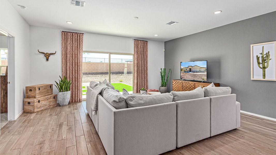 Furnished interior view inside a new home in Saguaro Bloom, Marana (Image 13). Furnished interior view inside a new home in Saguaro Bloom, Marana (Image 13).